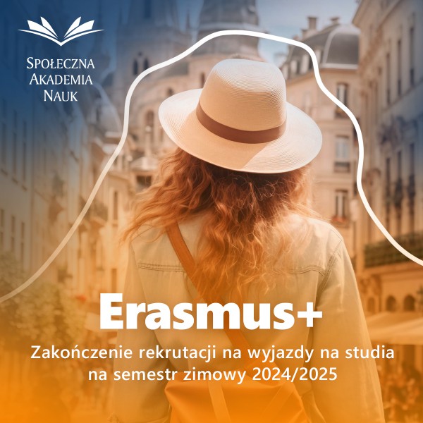 Zakończenie rekrutacji na wyjazdy w ramach programu Erasmus+ w semestrze zimowym 2024/25 