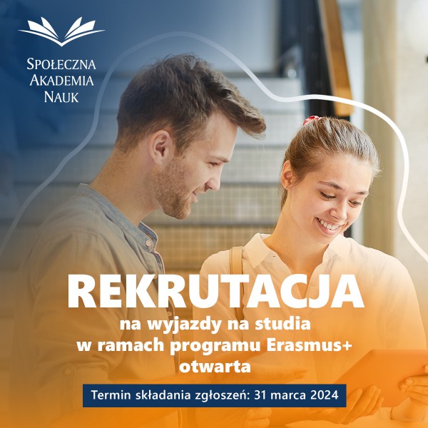 Nowy nabór na wyjazdy studenckie w semestrze zimowym 2024/2025 w ramach programu Unii Europejskiej Erasmus+!
